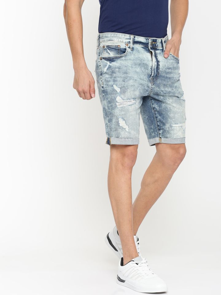 Buy AMERICAN EAGLE OUTFITTERS Men Blue Washed Regular Fit Denim