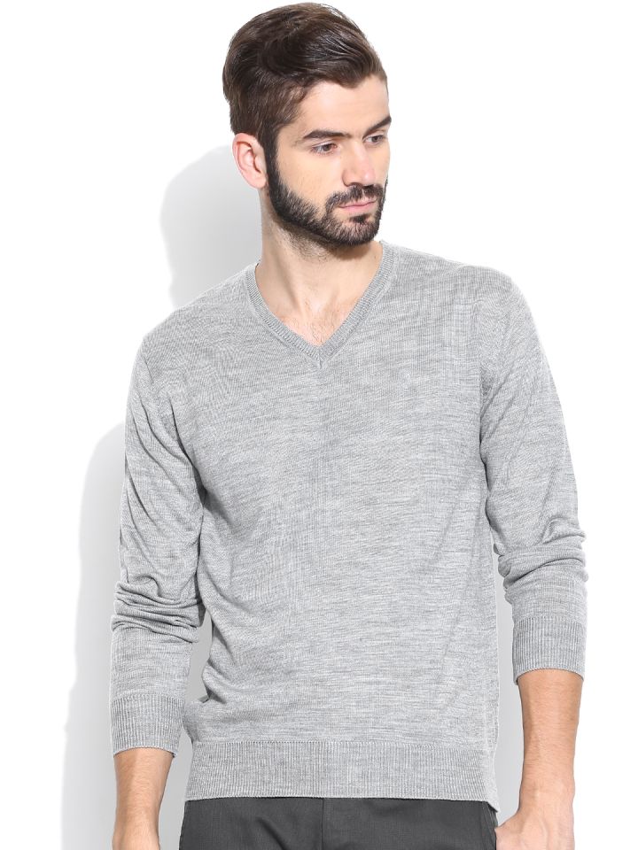 Indian Terrain Grey Melange Sweater