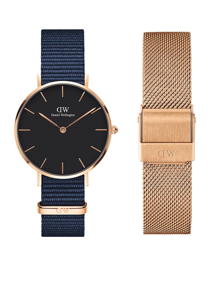 Buy Daniel Wellington Women Black Watch Gift Set DW00500445
