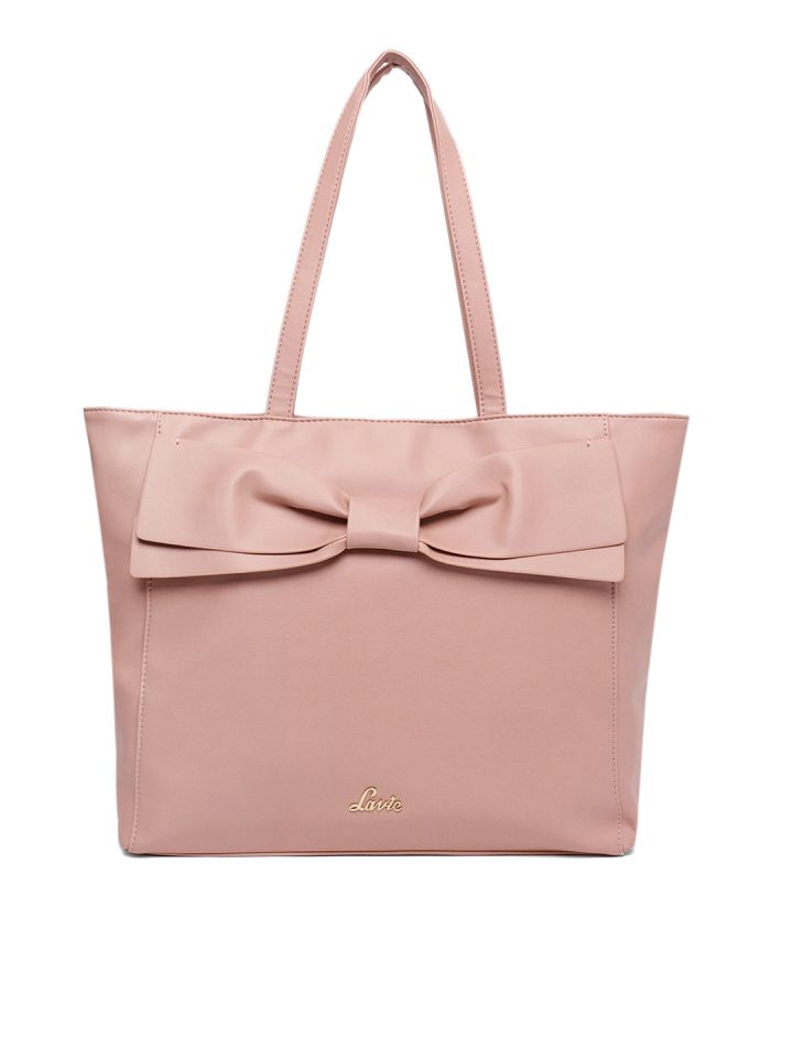 Lavie pink shop solid shoulder bag
