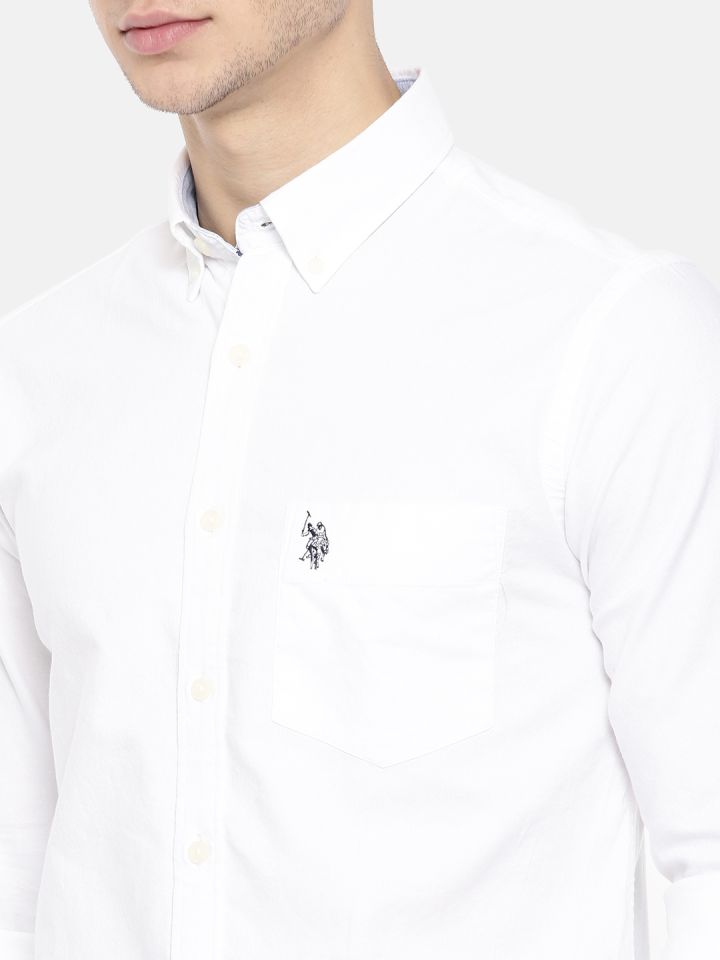 Us top polo white