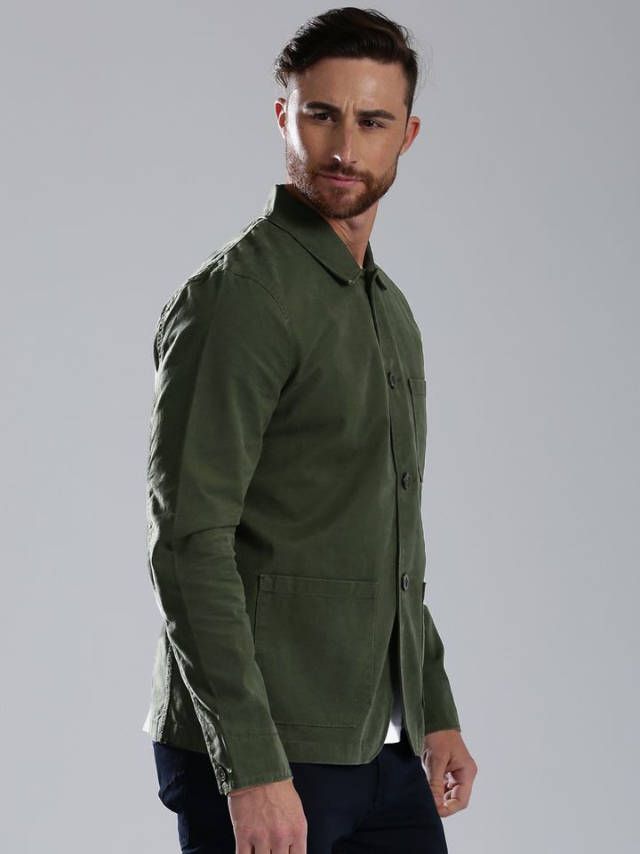 Buy Levi's Olive Green Jacket - Jackets 