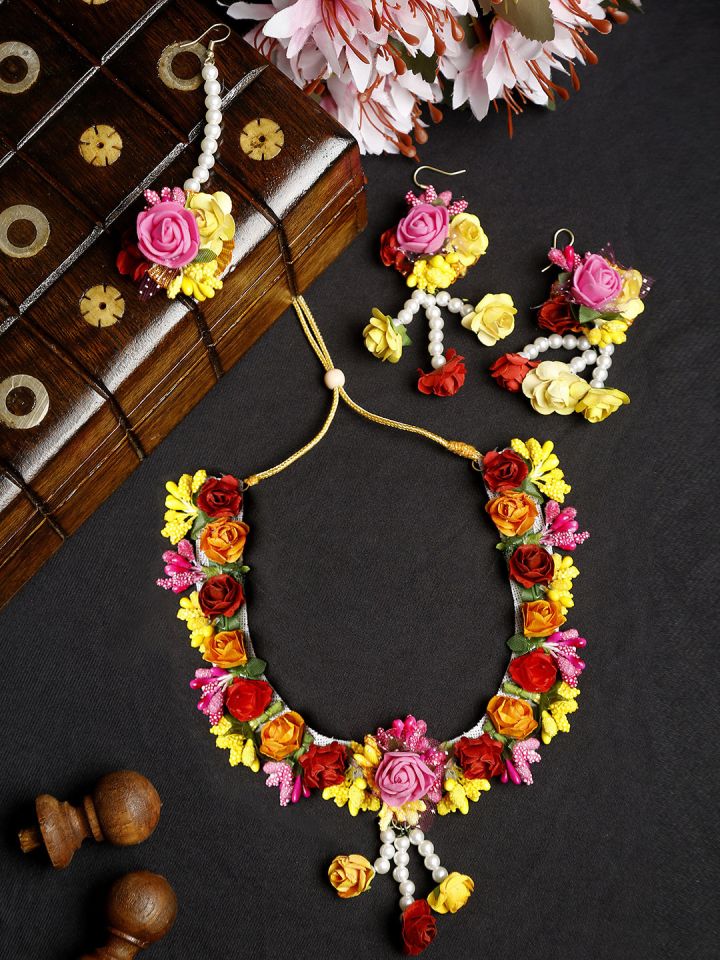 Myntra flower store jewellery