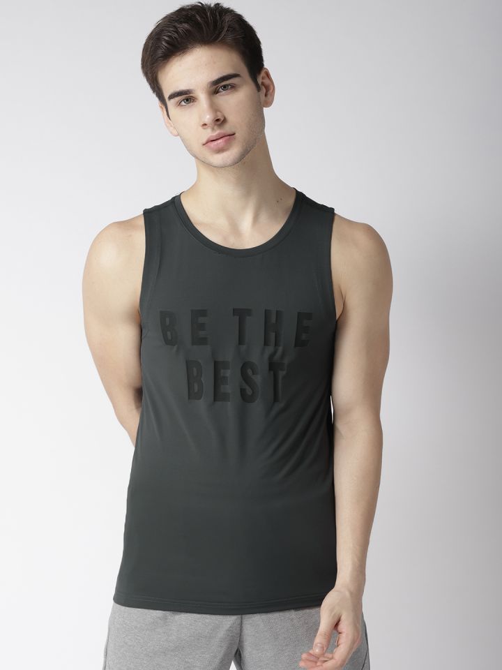 Fitkin t_shirts_men_activewear : Buy Fitkin Self Design Men Round