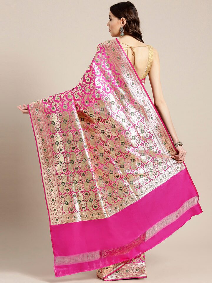 Buy online Self Design Banarasi Saree from dupattas and scarves for Women  by Clora Creation for 1059 at 4 off  2023 Limeroadcom