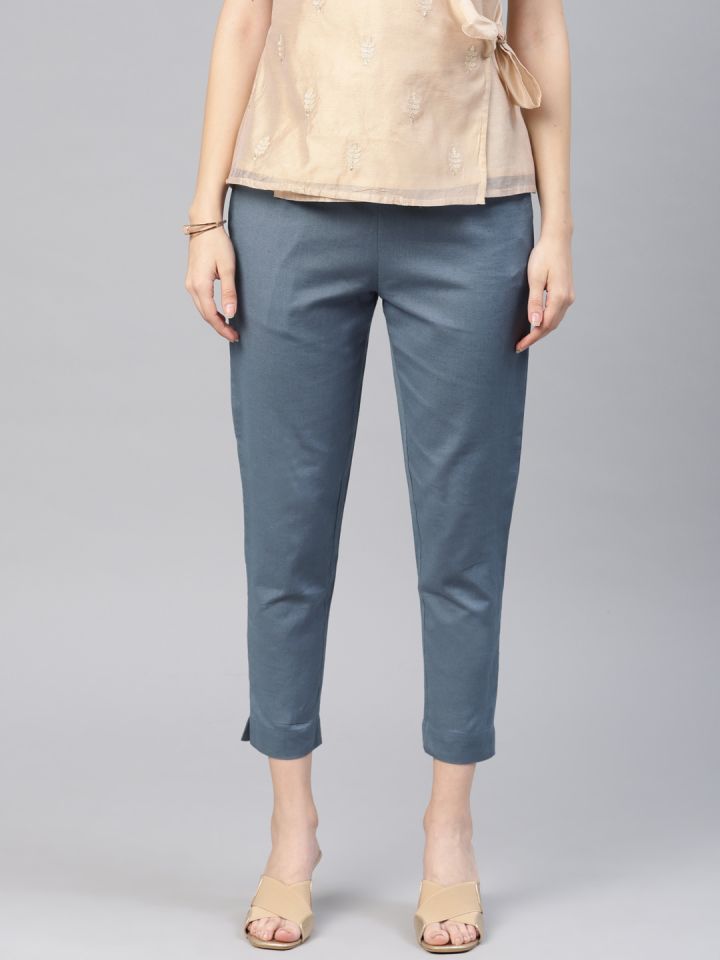 cropped cigarette trousers