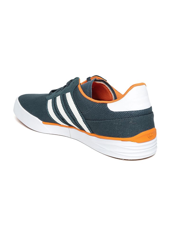 ADIDAS Men Teal Green Triad Canvas Shoes