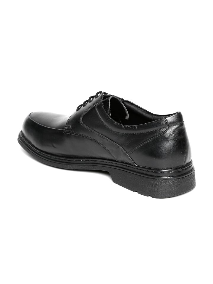 Buy Hush Puppies By Bata Men Black Leather Formal Shoes Formal Shoes For Men 980245 Myntra