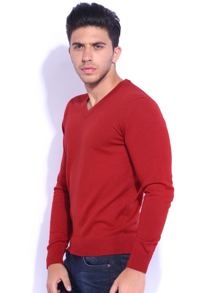 Izod red sweater sale