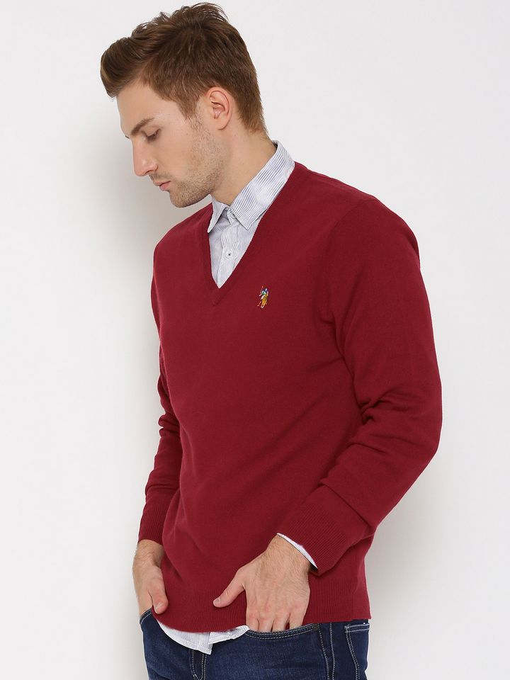 us polo woolen sweater