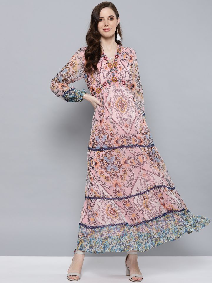 Buy Label Ritu Kumar Women Pink Burgundy Maxi Dress Dresses For Women 9816291 Myntra I hope my article on dresses by label ritu kumar has helped you find your perfect dress for your next occasion. label ritu kumar women pink burgundy maxi dress