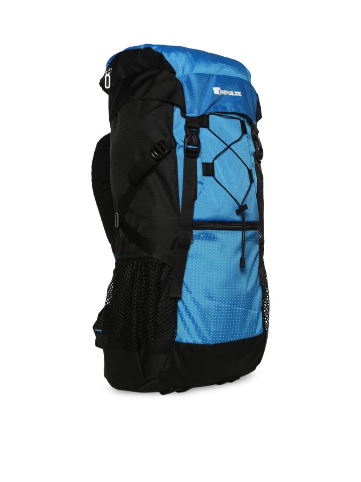 Buy Impulse Unisex Blue Black Mt. Massive 65 Litres Rucksack
