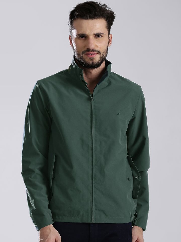 dark green jacket