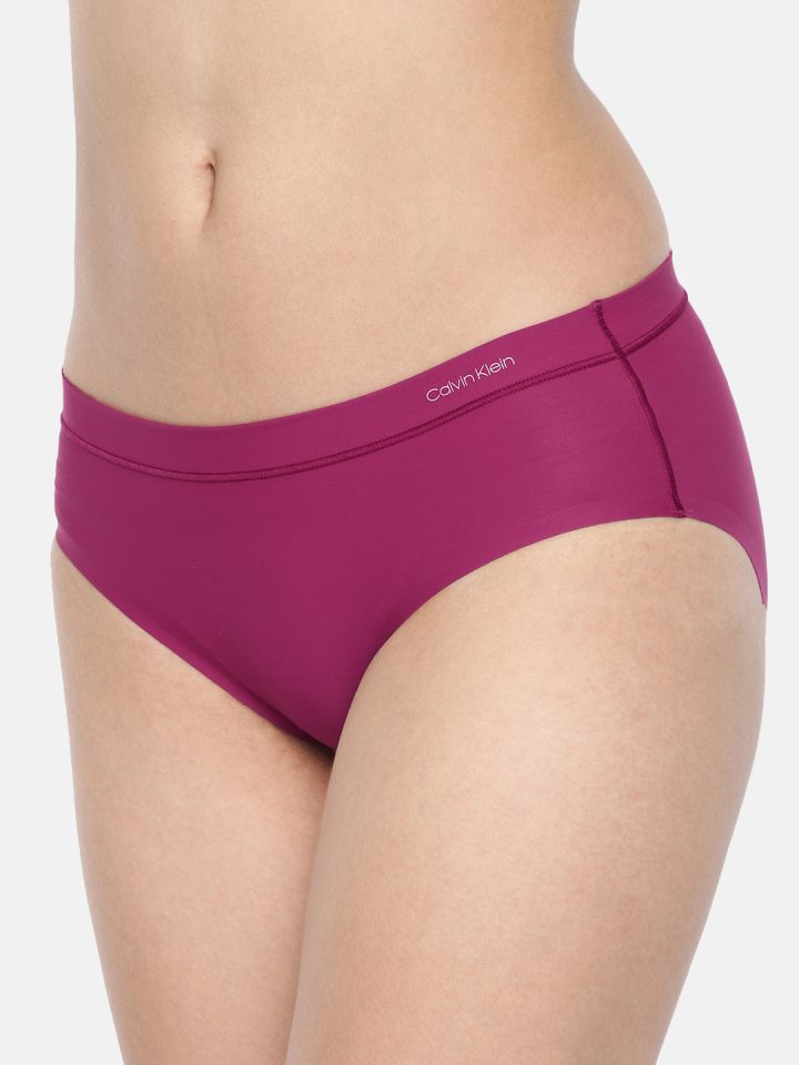 Buy Calvin Klein Underwear Women Purple Solid Hipster Briefs