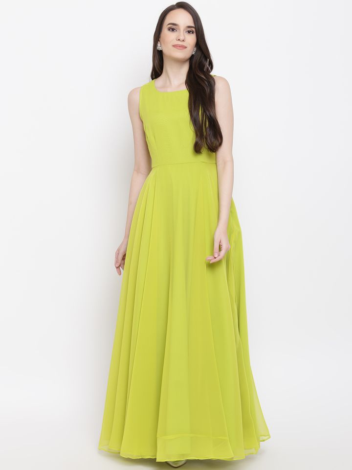 Myntra deals green dress