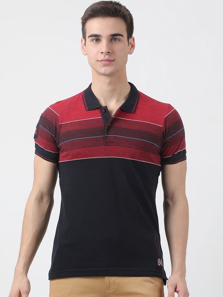 Buy Monte Carlo Men Navy Blue \u0026 Red 