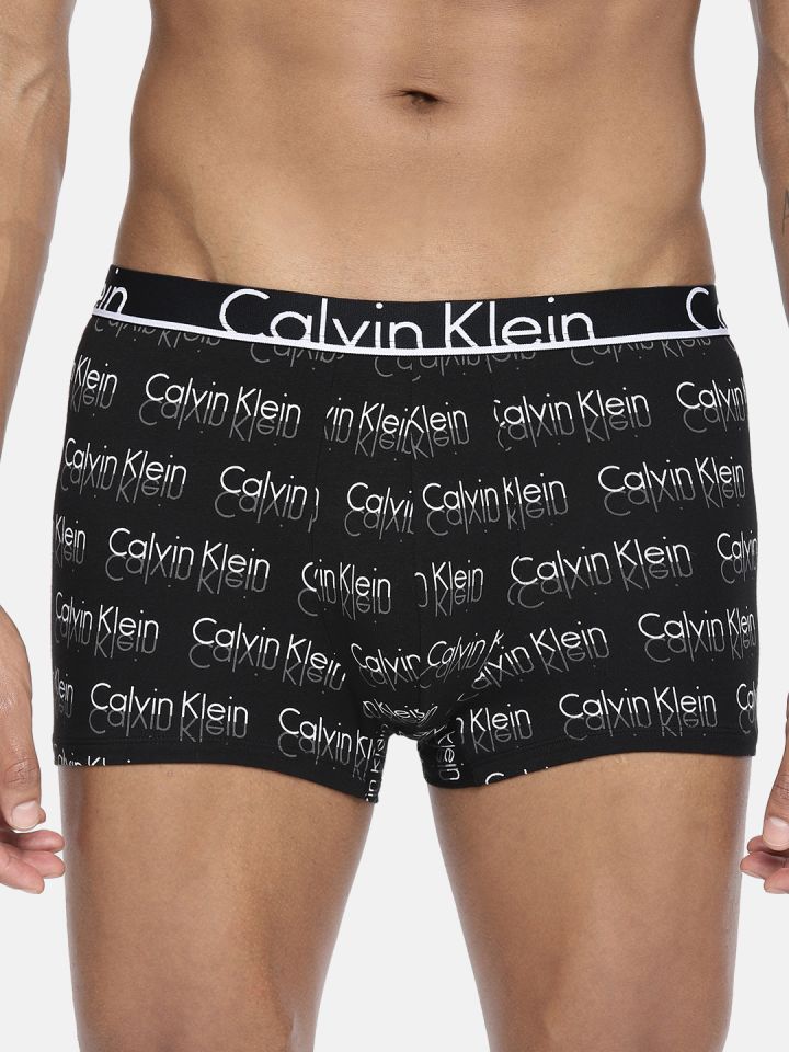 Buy Calvin Klein Underwear Men Black Printed Trunk NU86382RF - Trunk for  Men 9887861 | Myntra