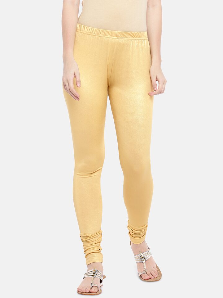 Light & Dark Golden Combo of Stunning Look Skinny Shinning Shimmer Leggings-thanhphatduhoc.com.vn