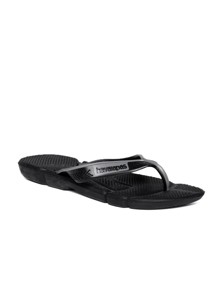 Mens black havaianas flip flops best sale