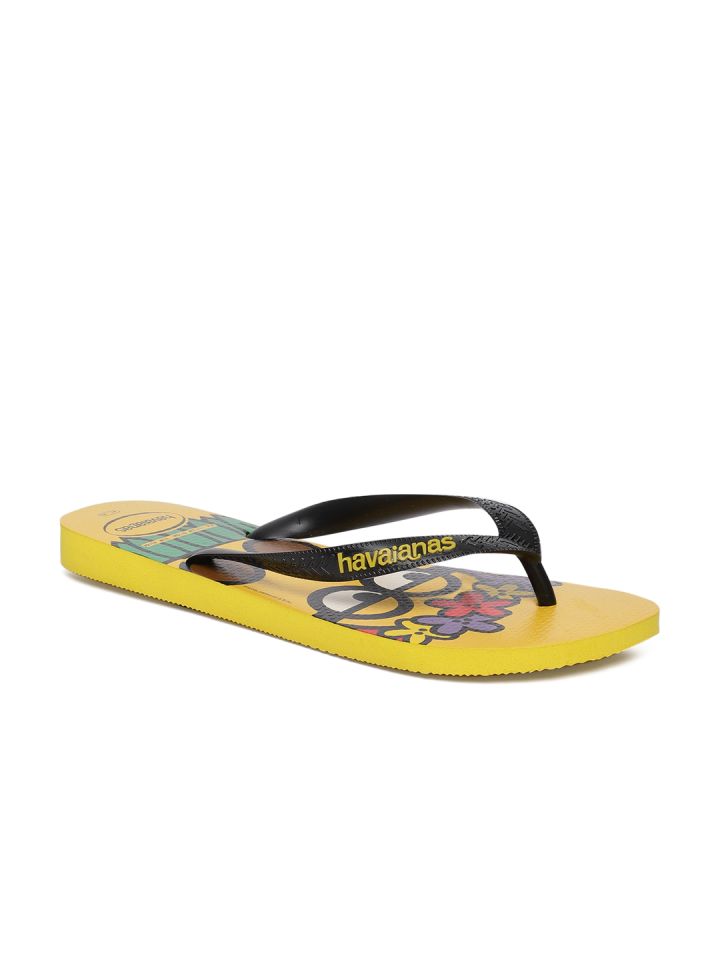 Buy Havaianas Men Minion Yellow Printed Thong Flip Flops Flip