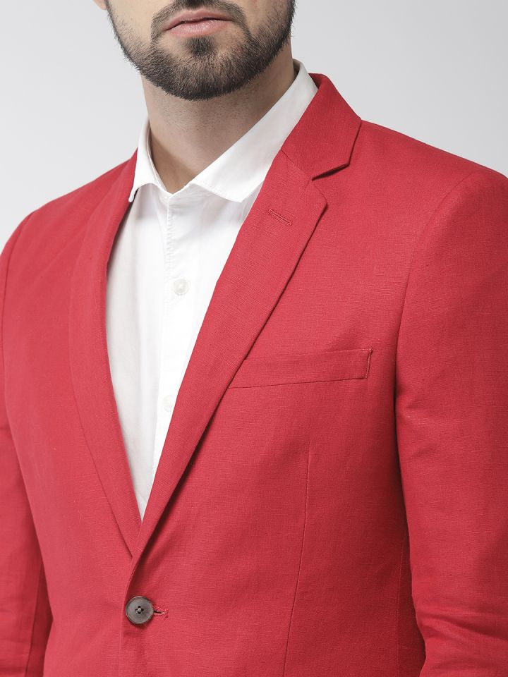 Raymond red blazer top