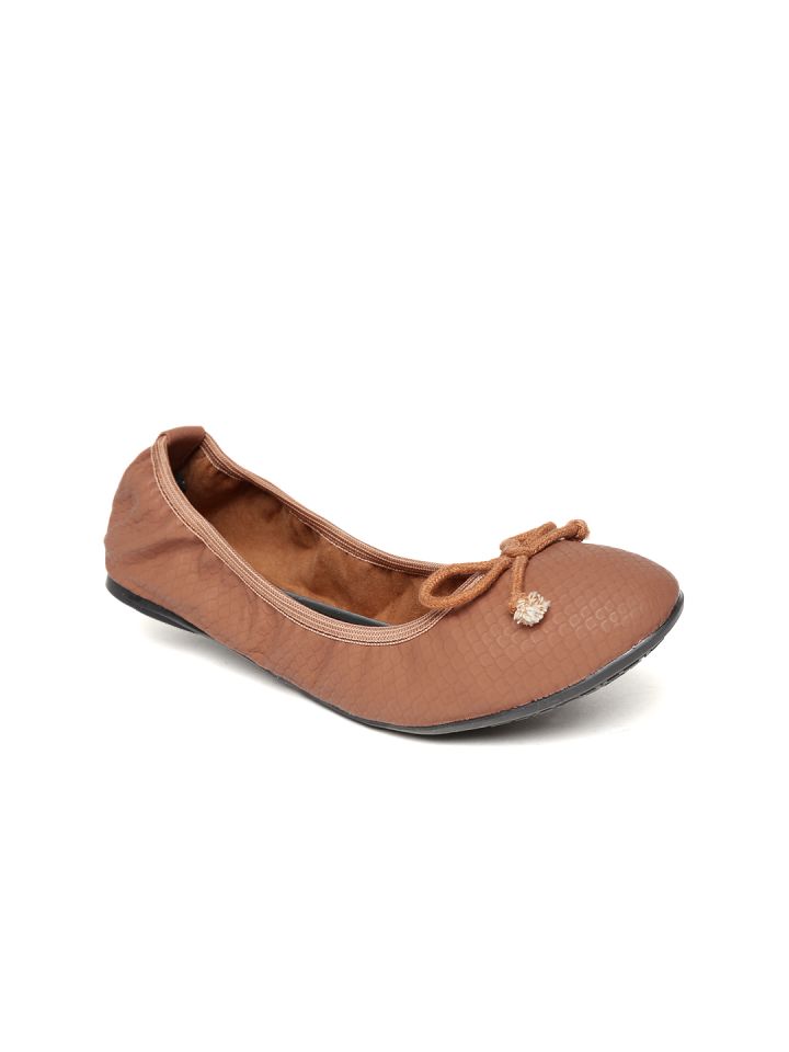 Buy Carlton London Flex Women Brown Folding Ballerinas Flats