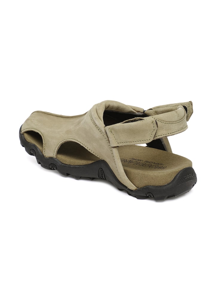 Buy Woodland Men Khaki Solid Sandals - Sandals 994475 | Myntra