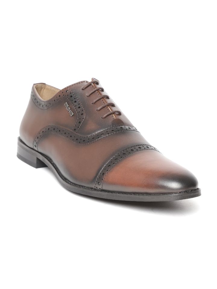 Buy Duke Men Coffee Brown Solid Formal Brogues Formal Shoes