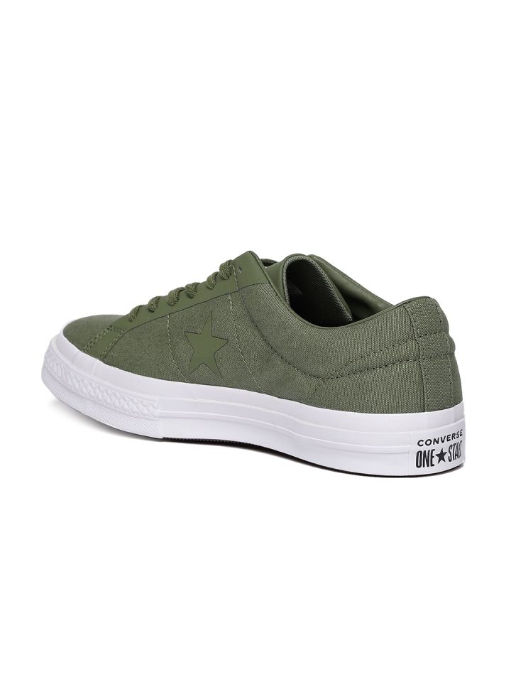Olive green converse shop mens