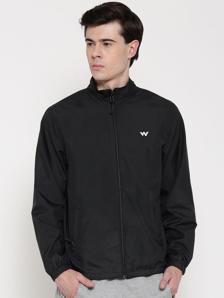 Buy Wildcraft Black Azi Wind Cheater Jackets for Men 999761 Myntra