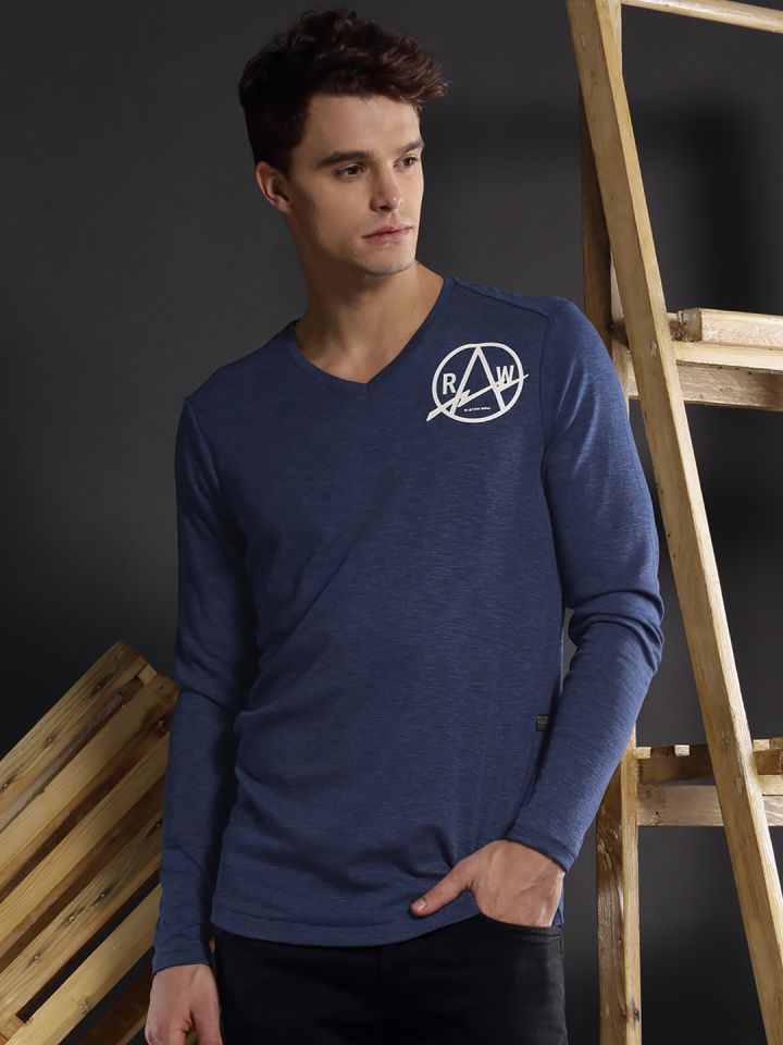 G star raw discount blue t shirt