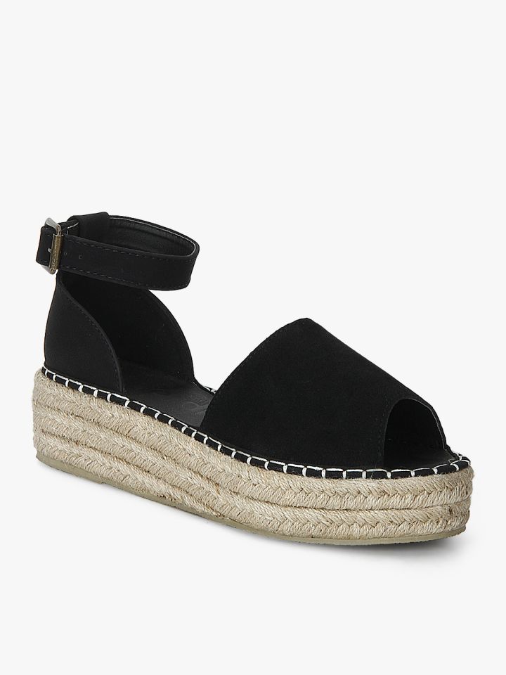 Black espadrille cheap sandals