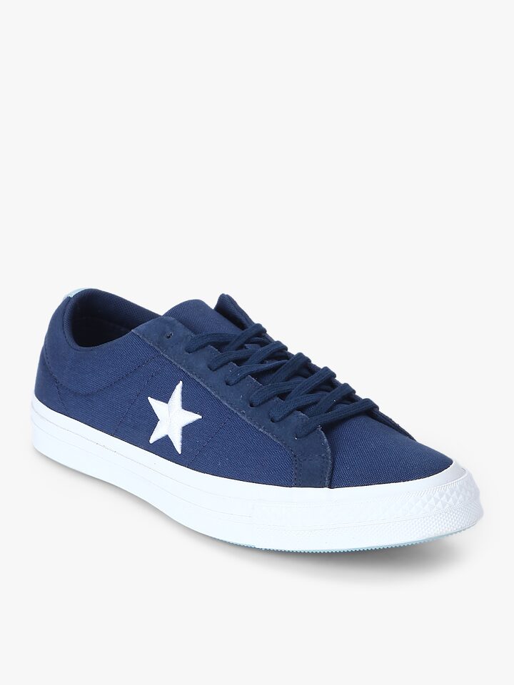 converse one star navy blue