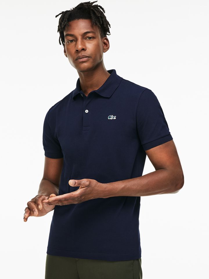 Lacoste mini pique shop stretch polo