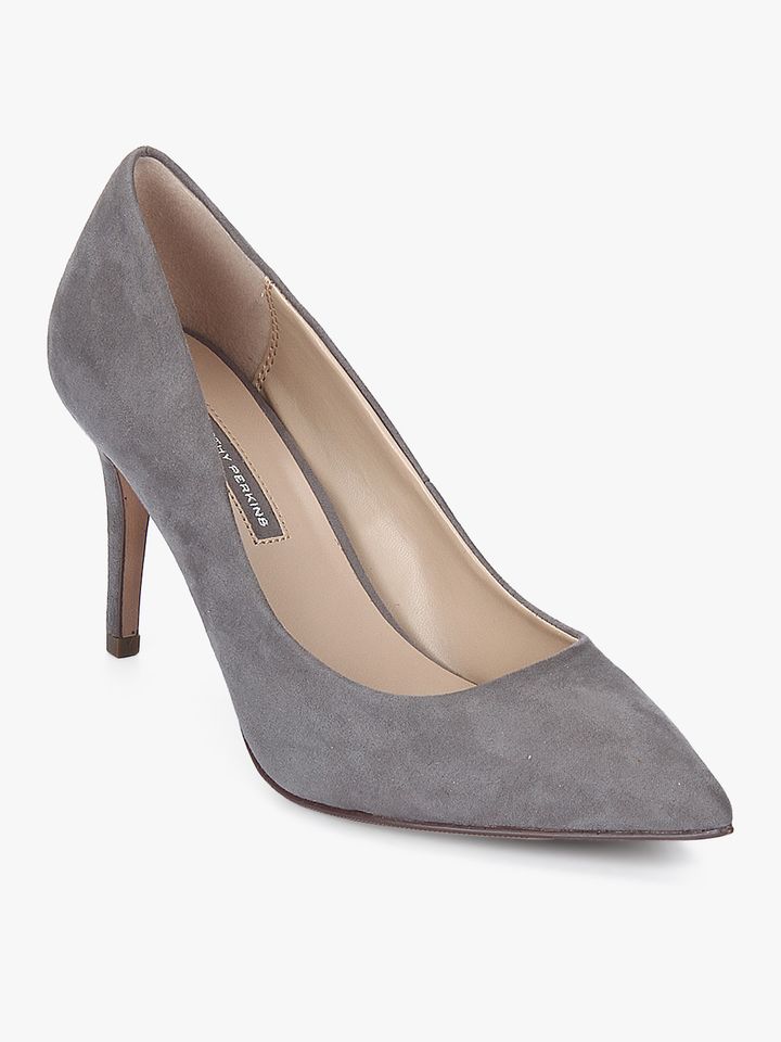 grey pumps heels