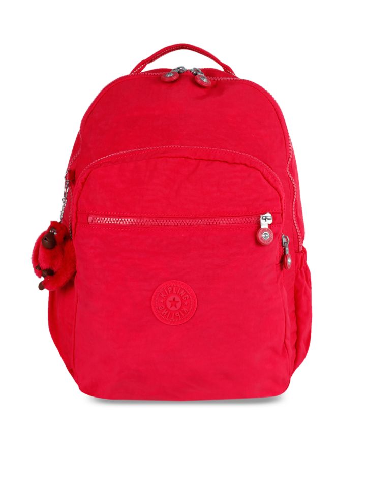 Kipling discount red backpack