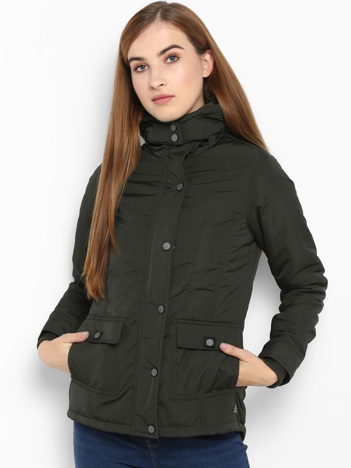 Ladies winter jacket myntra store