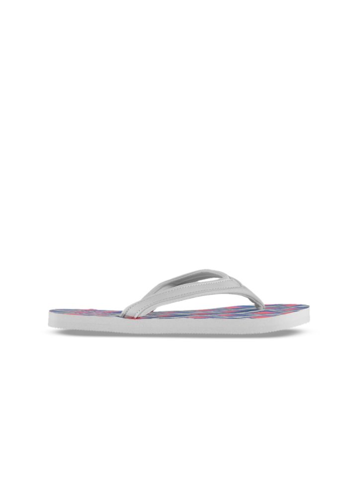 Buy SoulCal Women Blue White Printed Thong Flip Flops Flip