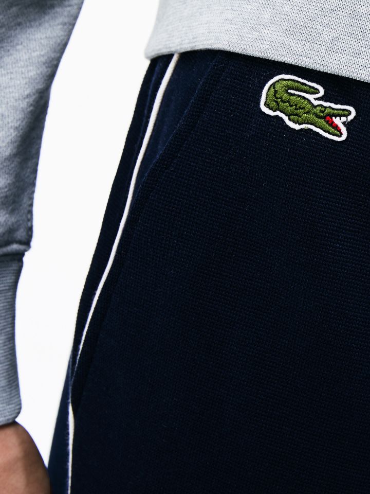 Buy Lacoste Men Navy Blue Solid Joggers Track Pants for Men