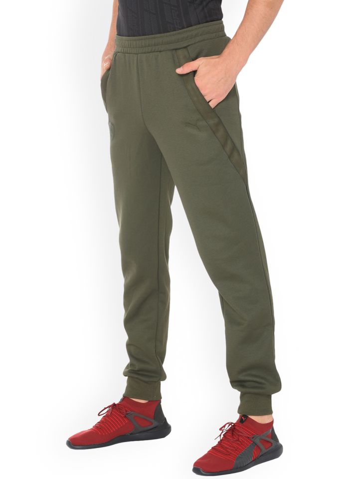PUMA Motorsport Men Olive Green Ferrari Sweat cc Forest Night Motorsport Track Pants