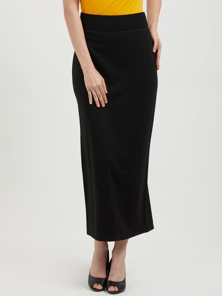 fitted maxi skirt