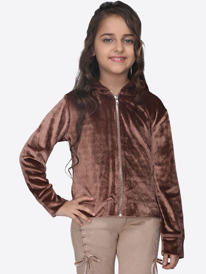 Girls brown sweatshirt clearance