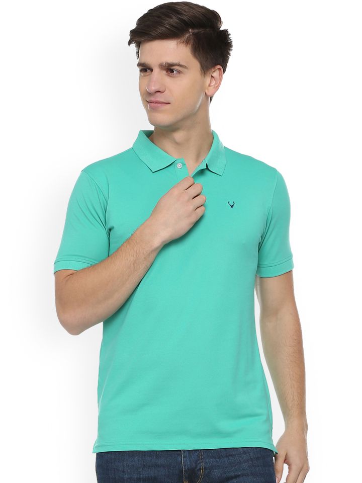 Allen solly green t shirt online