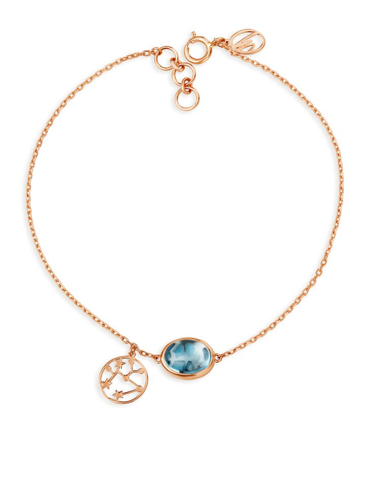 Mia by Tanishq 14 Karat Rose Gold Saggitarius Birthstone Bracelet