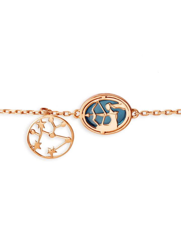 Mia by Tanishq 14 Karat Rose Gold Saggitarius Birthstone Bracelet