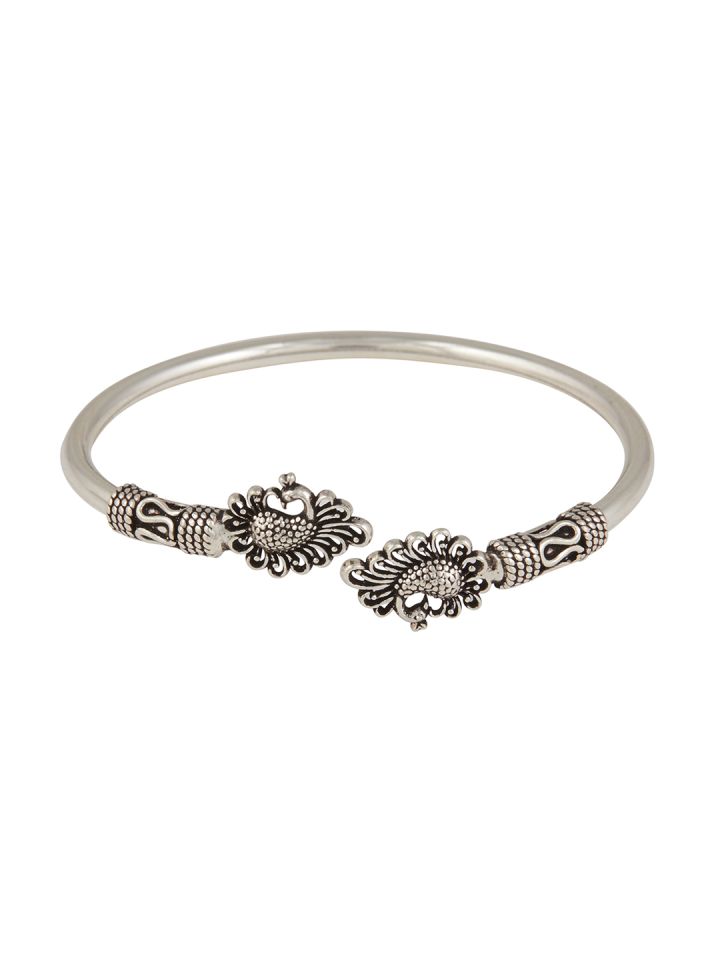 Adjustable silver bangle on sale