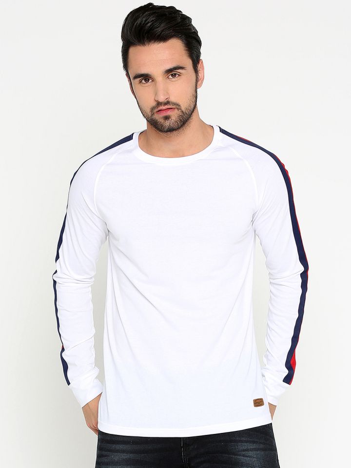 maniac white round t shirt