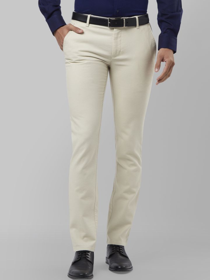 cream casual trousers