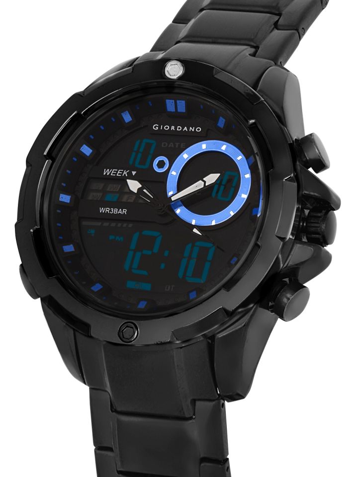 Buy GIORDANO Men Black Analogue And Digital Watch C1182 33