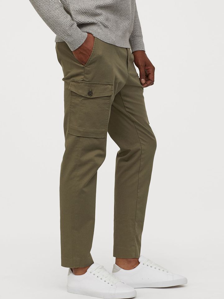A Puee Relaxed Fit Cargo Pants - S / Grey
